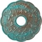 Ekena Millwork Terrones Butterfly Medallion (Canopies up to 3 7/8"), 17 7/8"OD x 3 7/8"ID x 1"P, Copper Green CM17TSCGS - alternate 1